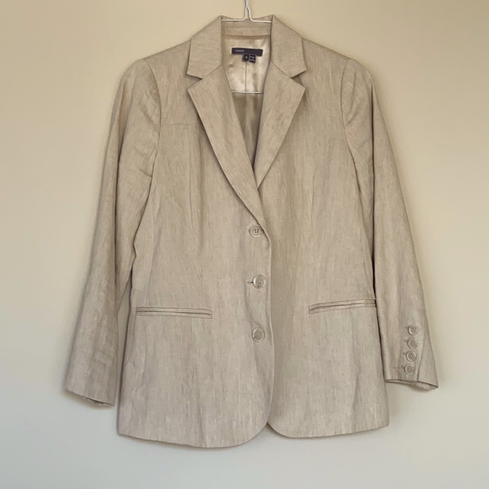 VINCE Linen Blazer